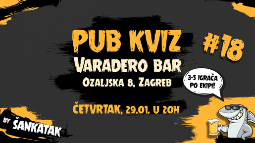 Šankatak Pub Quiz @ Varadero