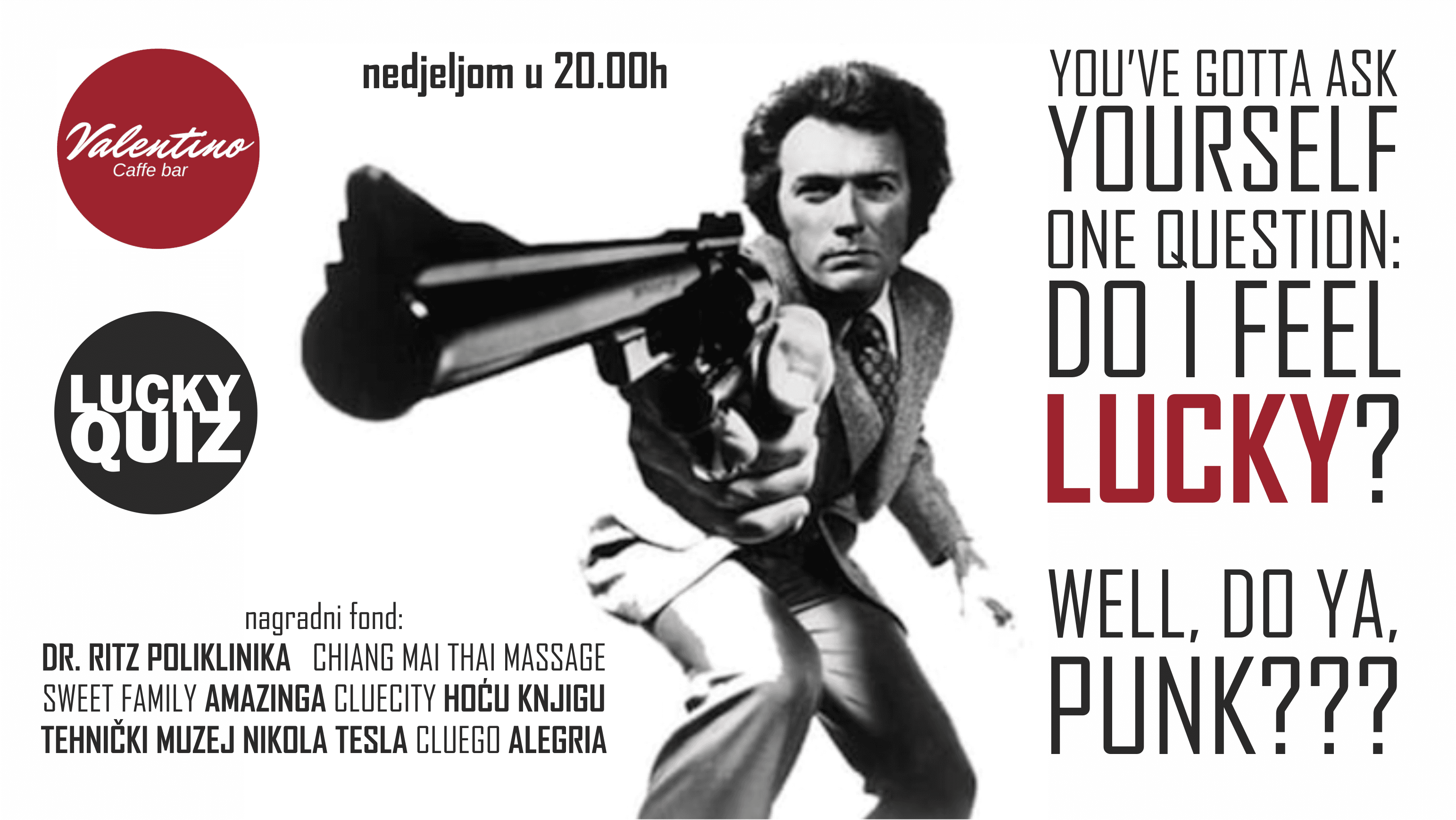 LUCKY QUIZ U VALENTINU - 6. kolo LUCKY LIGE (zbog Uskrsa iznimno u ponedjeljak)
