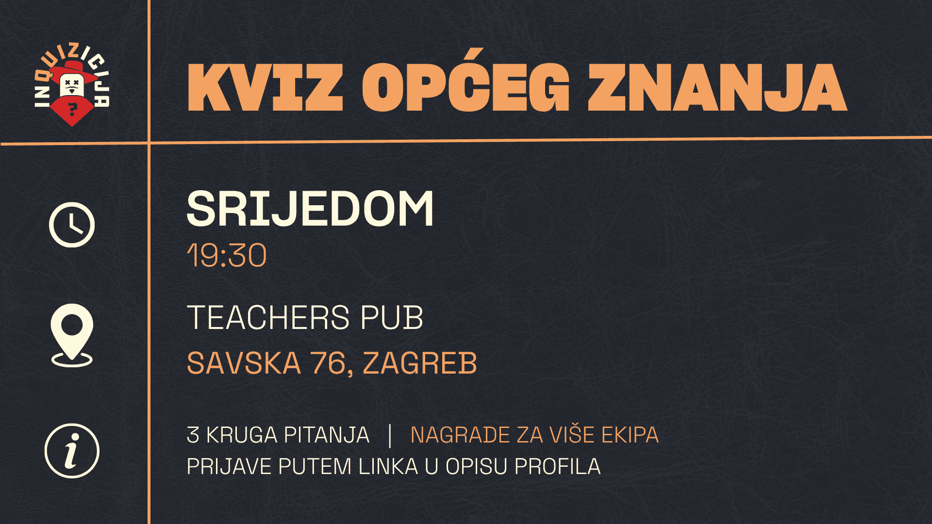Inquizicija u Teacher's Pubu - dodatni termin