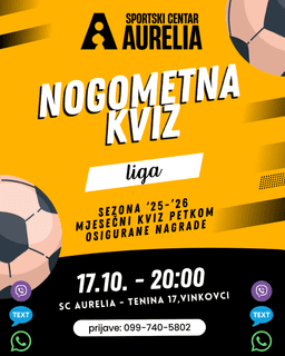 Vinkovci - Aurelia nogometna kviz liga