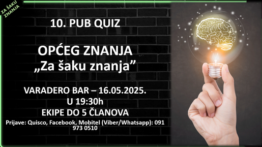 Za šaku znanja - 10.  ZIMSKO PROLJETNI KVIZ