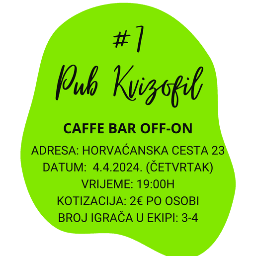 PubKvizofil #7 - caffe bar Off-On