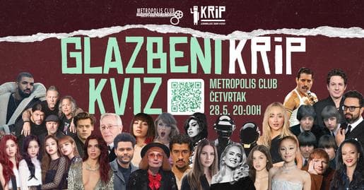Glazbeni KRiP kviz @Metropolis Club