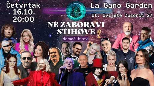 „Ne zaboravi stihove” kviz u La Ganó Gardenu 🎙️💃🏼🕺🏻