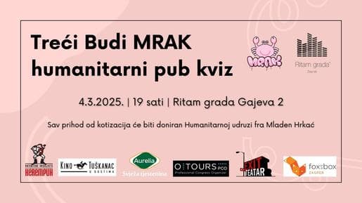 Treći Budi Mrak humanitarni pub kviz
