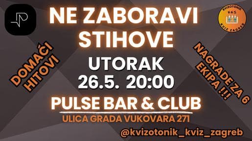 NE ZABORAVI STIHOVE (DOMAĆI HITOVI)