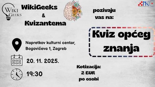 Kviz općeg znanja by Kvizantema & WikiGeeks