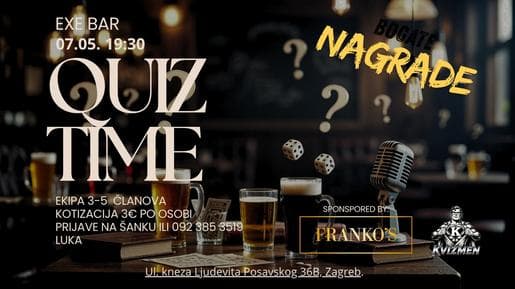 PUB QUIZ EXE BAR