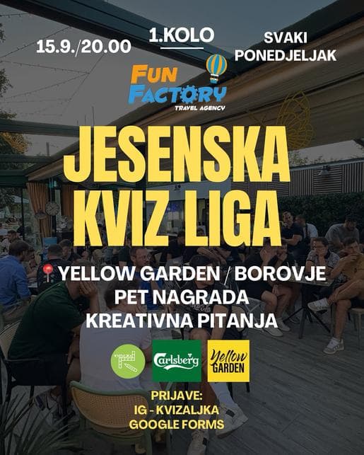KVIZ U YELLOW GARDENU - 1. kolo
