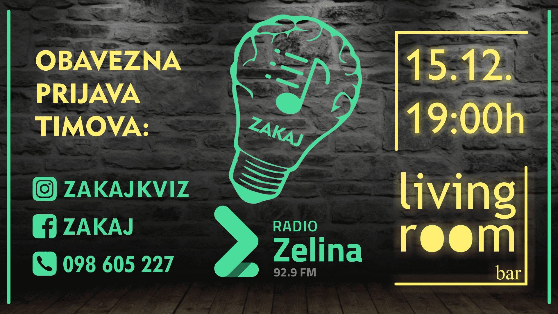 [2. GLAZBENI ZAKAJ KVIZ] [LIVING]