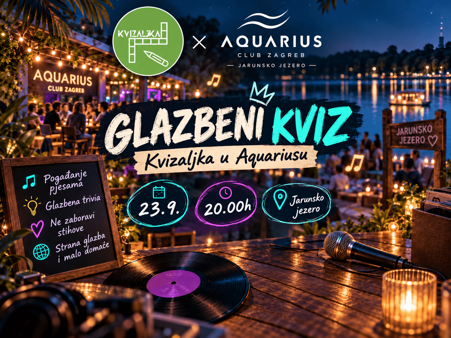 GLAZBENI KVIZ U AQUARIUSU - by Kvizaljka