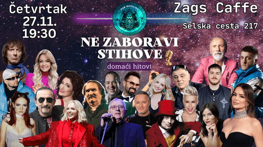 Ne zaboravi stihove kviz u Zagsu 💃🏼🕺🏻🎙️🎶