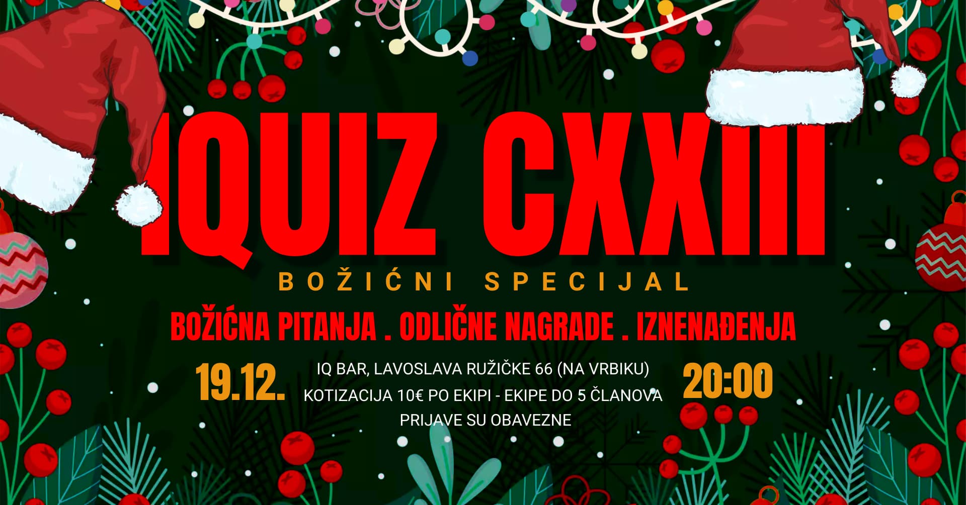 IQuiz CXXIII (123) - Božićni 🎄