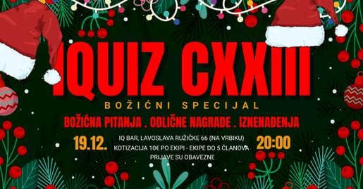 IQuiz CXXIII (123) - Božićni 🎄