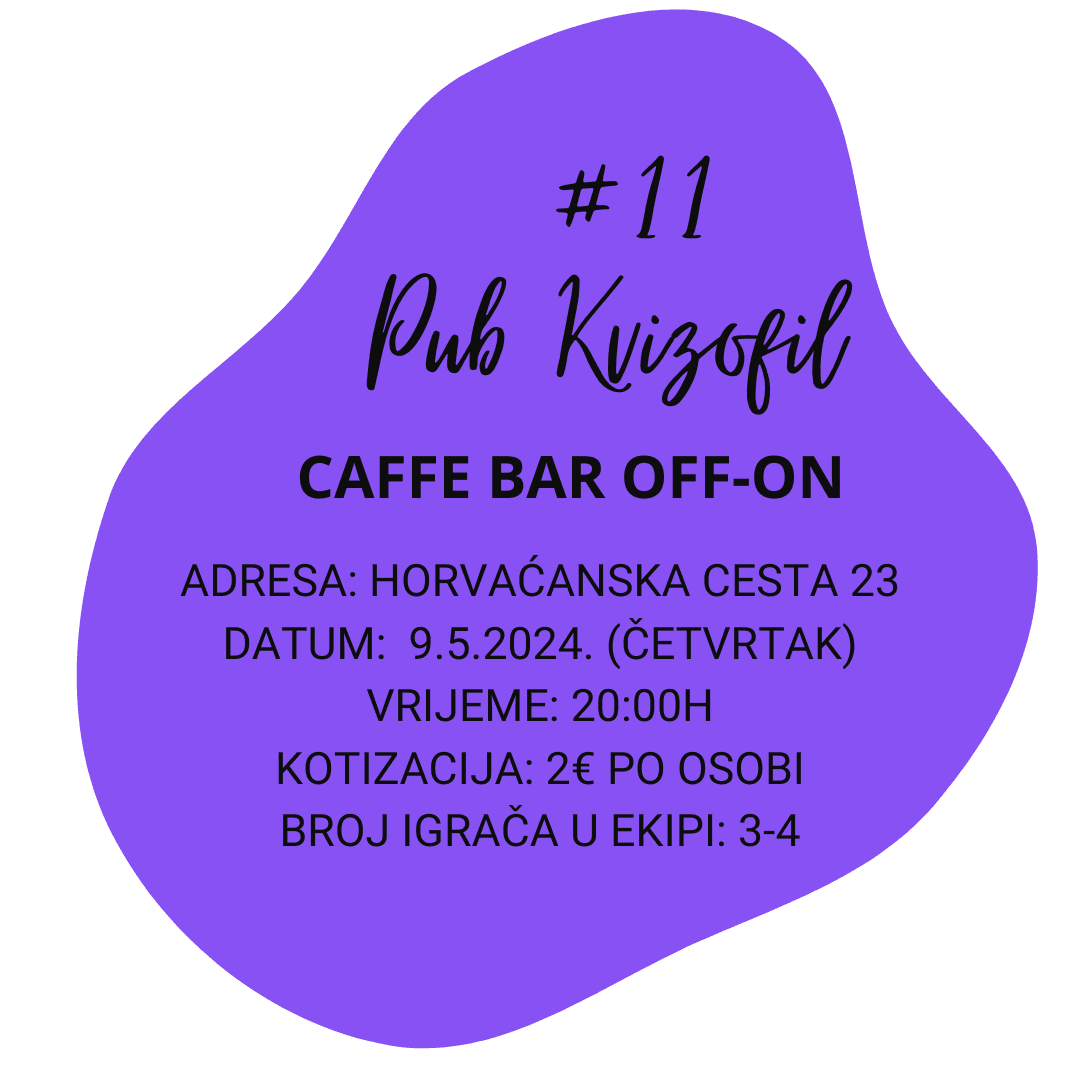 PubKvizofil #11 - caffe bar Off-On