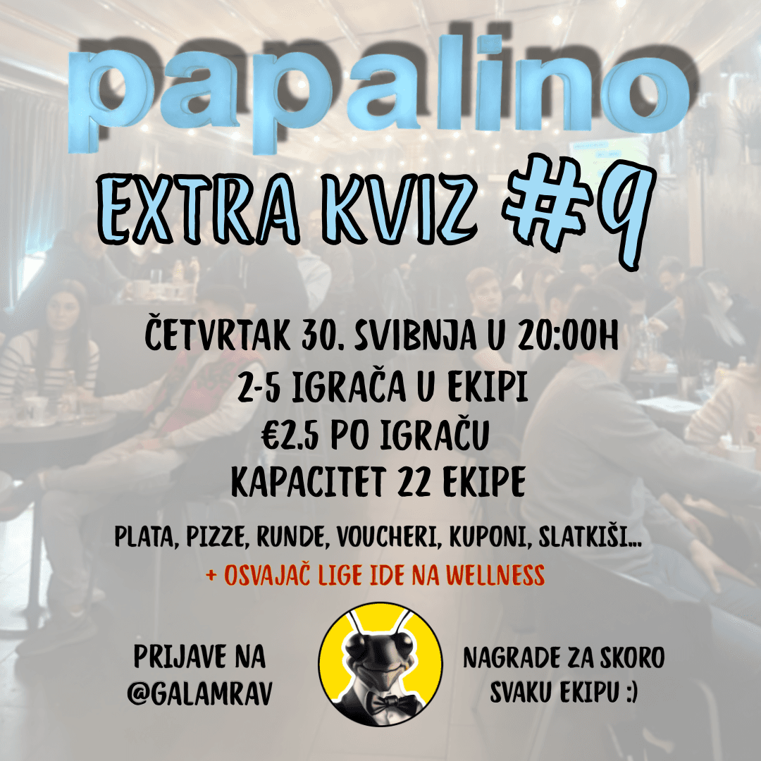 PAPALINO EXTRA KVIZ #9