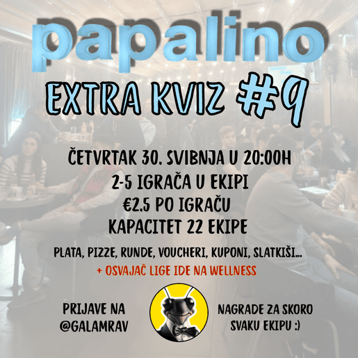 PAPALINO EXTRA KVIZ #9