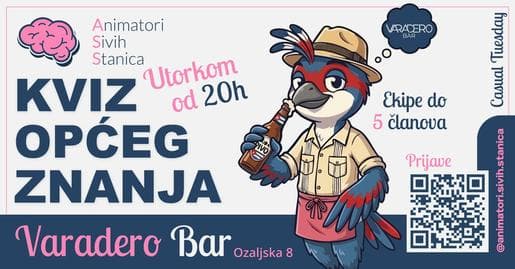 CASUAL TUESDAY pub kviz @ Varadero Bar