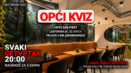 BBQ Opći kviz - Piket Savica, Četvrtak