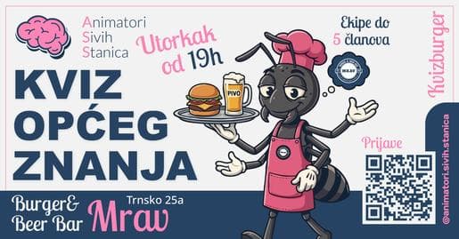 KVIZBURGER @ Burger & Beer Bar Mrav
