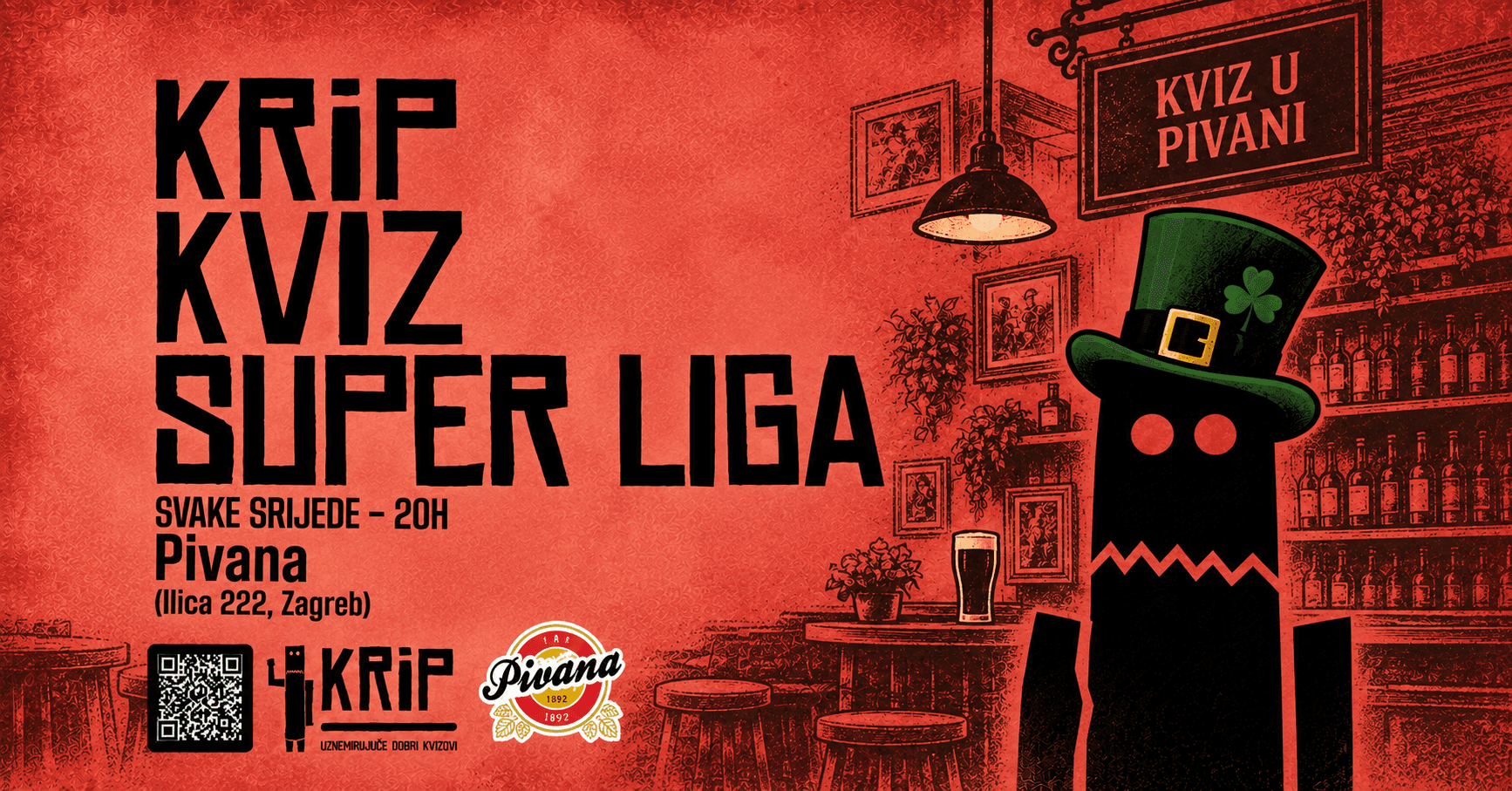 SUPERLIGA - KRiP kviz općeg znanja @Pivana - svake srijede