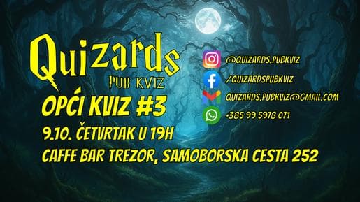 Opći Kviz #3 - Quizards Pub Kviz
