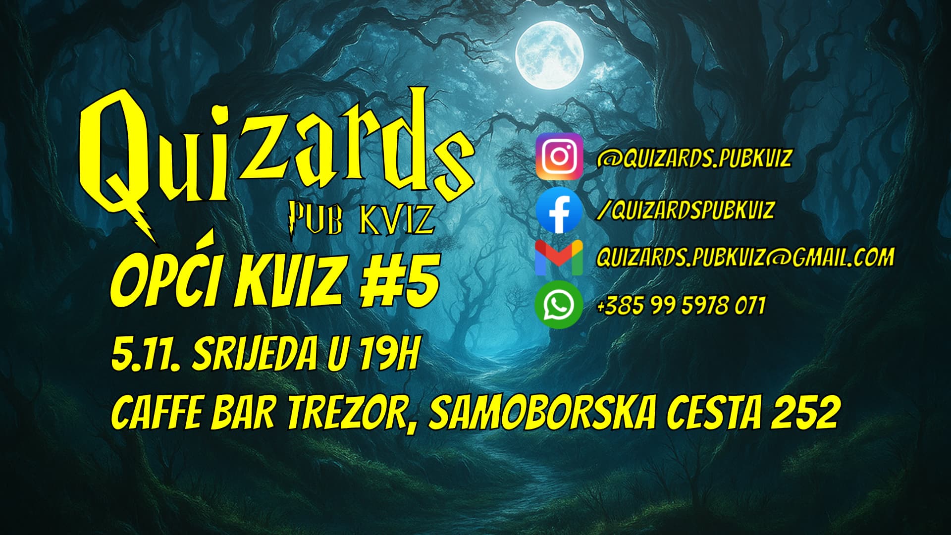 Opći Kviz #5 - Quizards Pub Kviz