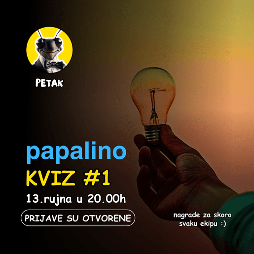 PAPALINO KVIZ LIGA #1 (petak)