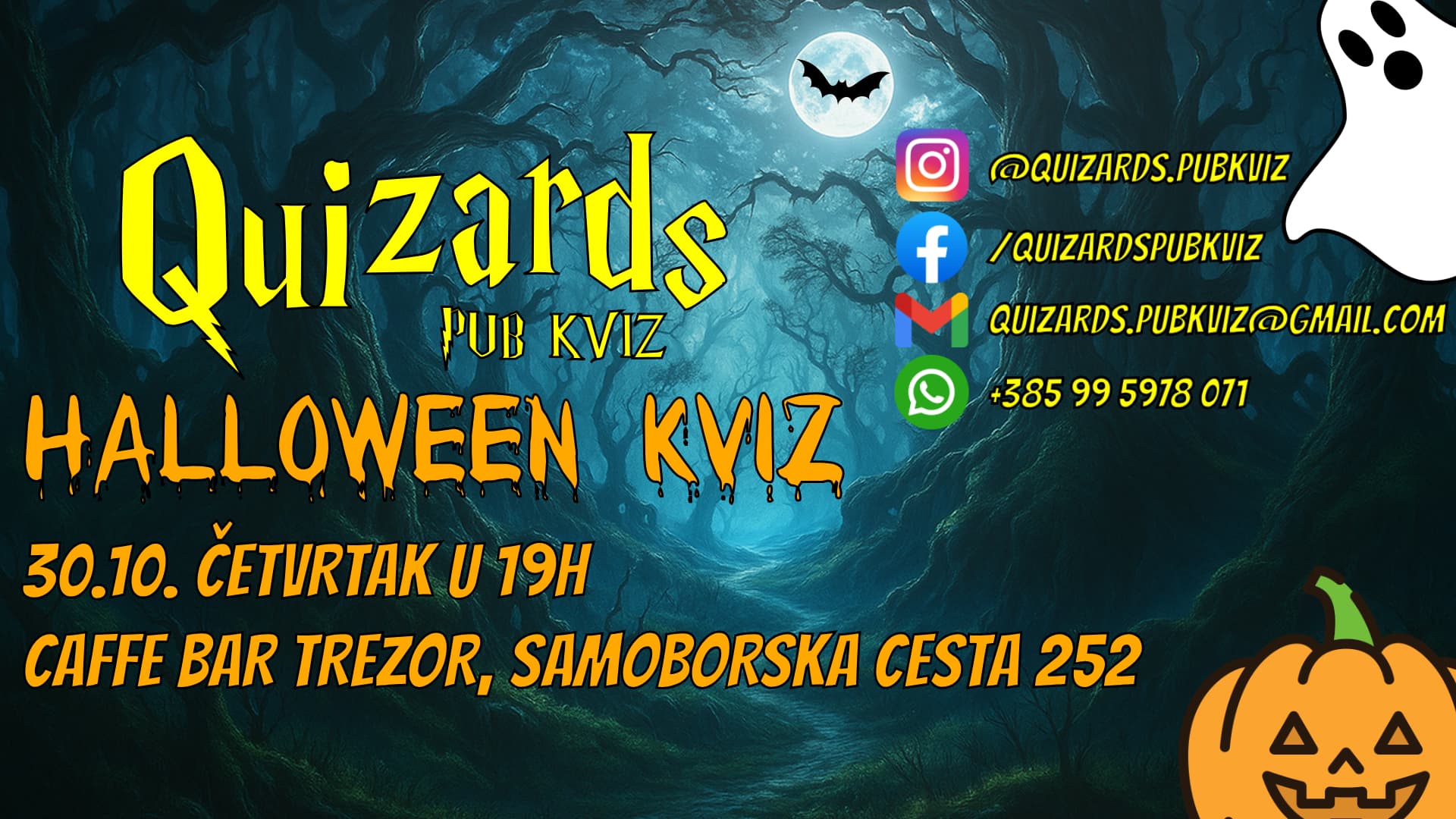 Halloween Kviz 2025. - Quizards Pub Kviz