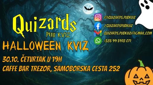 Halloween Kviz 2025. - Quizards Pub Kviz