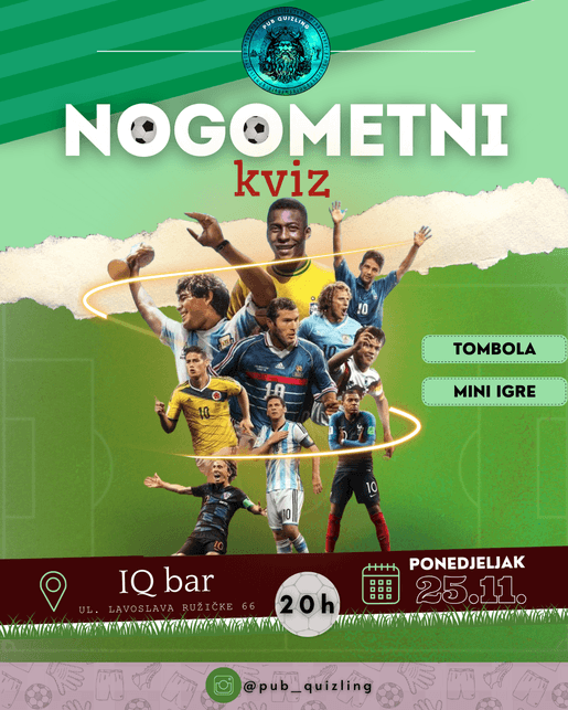 Nogometni kviz u IQ baru ⚽️
