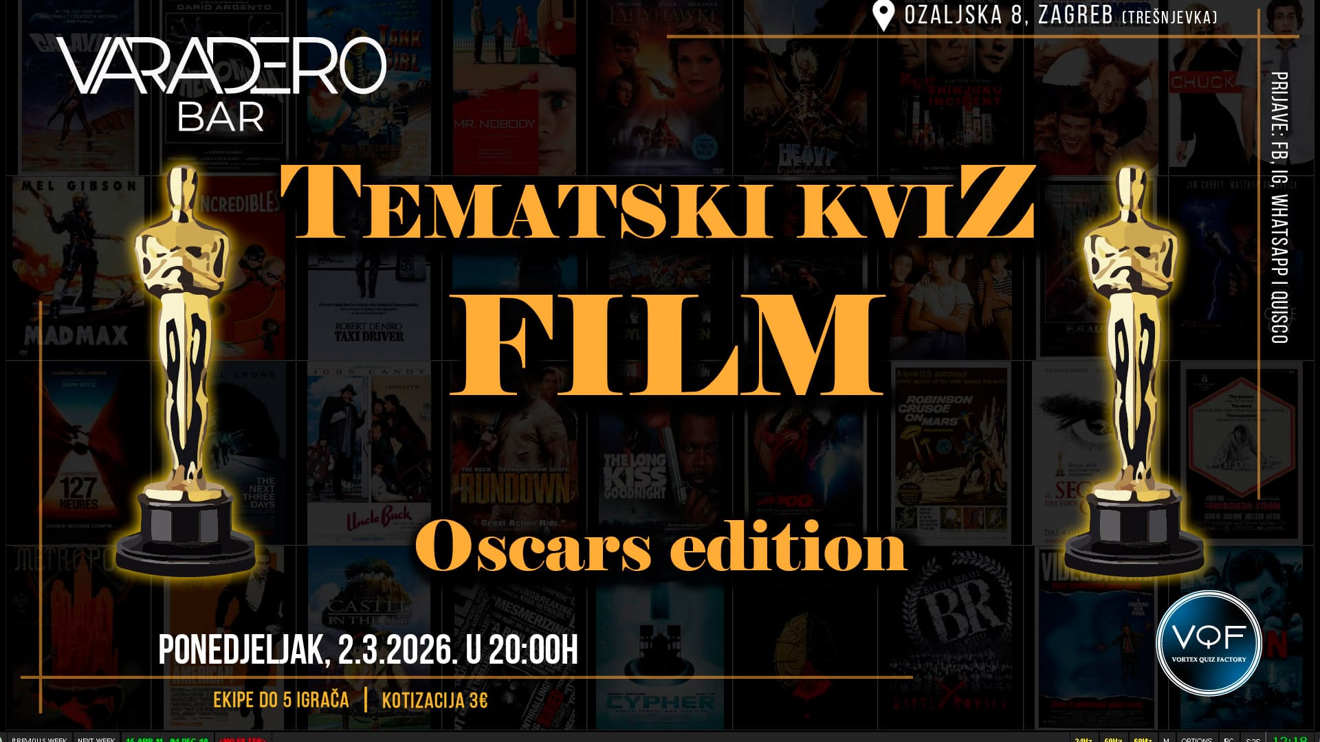 Filmski kviz - Oscar edition
