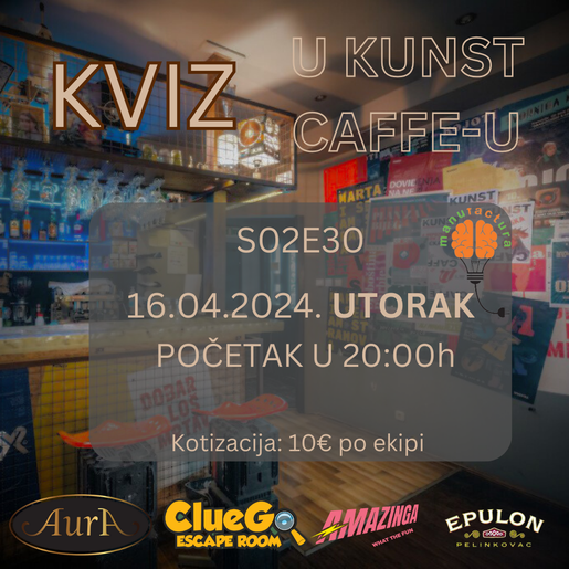 Opći kviz u Kunst Caffe-u