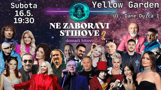 „Ne zaboravi stihove” kviz u Yellow Gardenu 🎙️🎶💃🏼🕺🏻