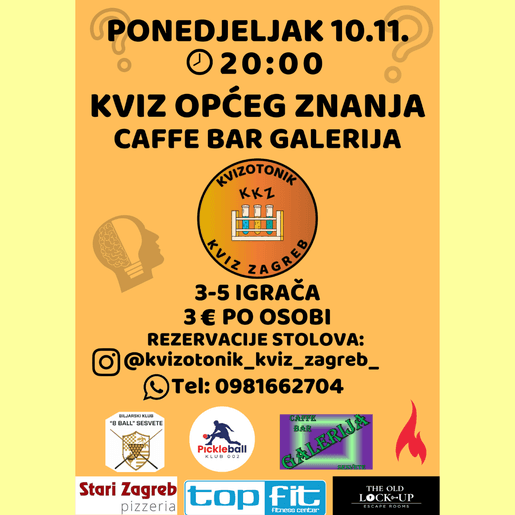 KVIZOTONIK KVIZ OPĆEG ZNANJA