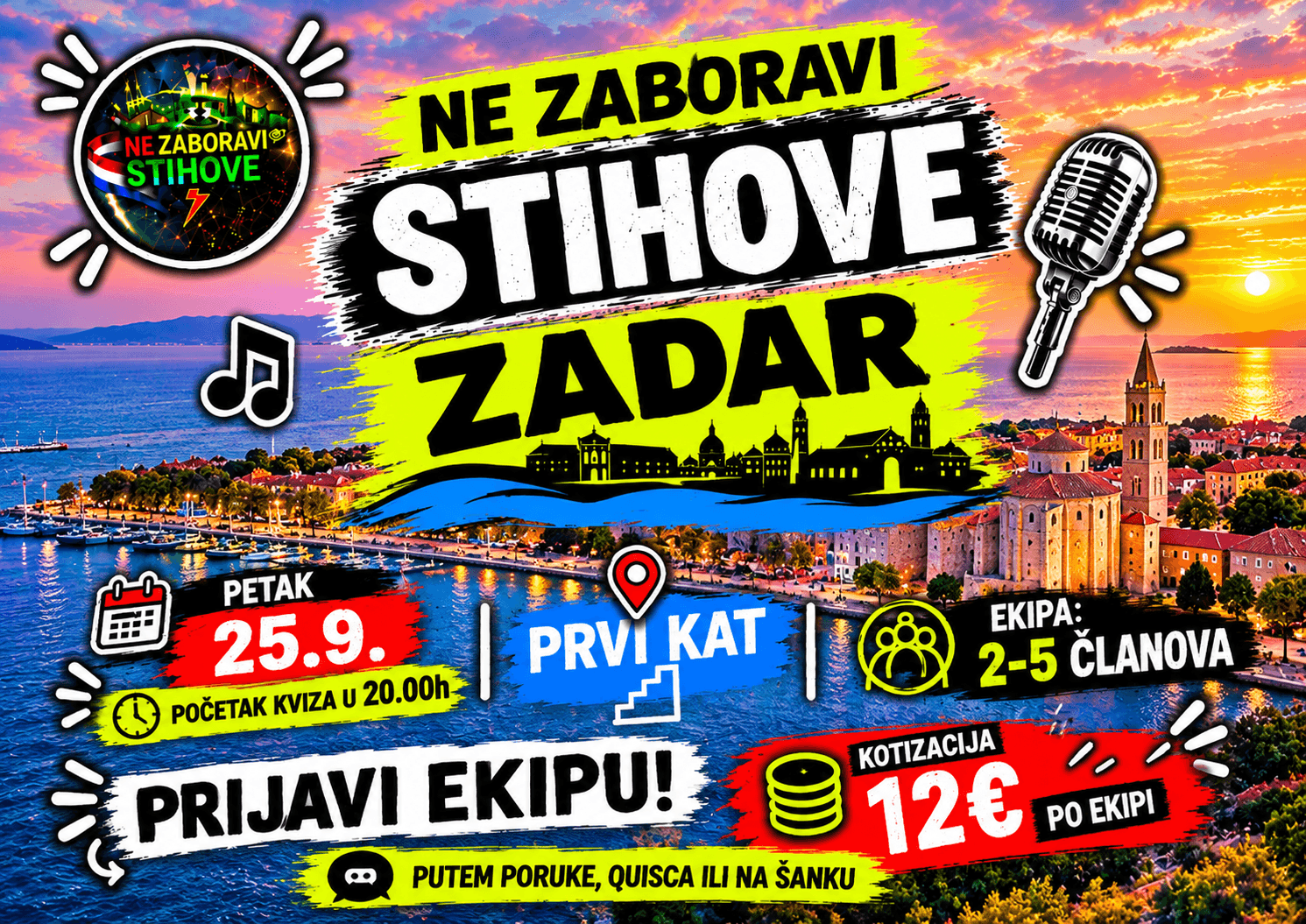 ✨️NE ZABORAVI STIHOVE ZADAR✨️