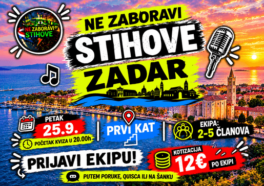 ✨️NE ZABORAVI STIHOVE ZADAR✨️