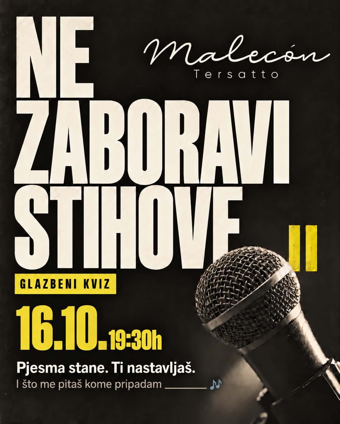 Ne zaboravi stihove