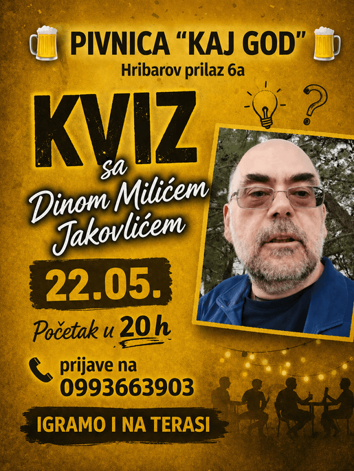 Kviz sa Dinom Milićem Jakovlićem