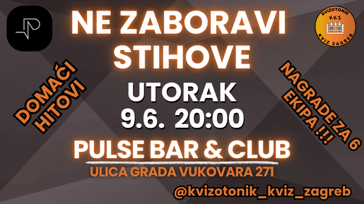 NE ZABORAVI STIHOVE (DOMAĆI HITOVI)