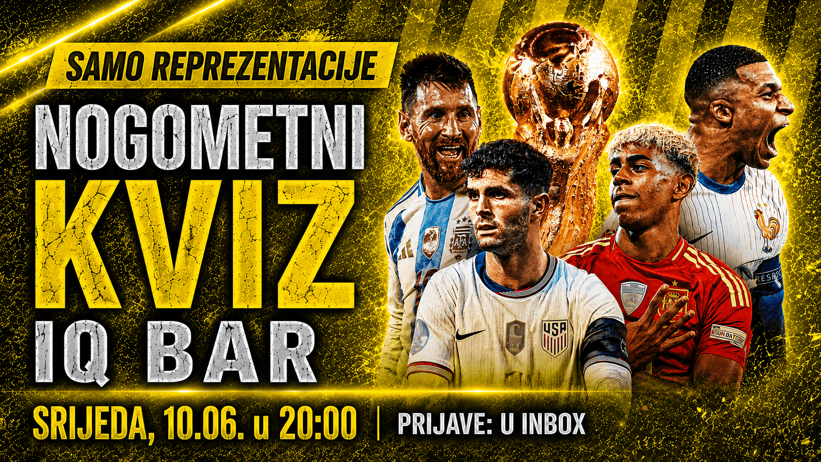 NOGOMETNI KVIZ u IQ Baru - treće kolo MINI LIGE