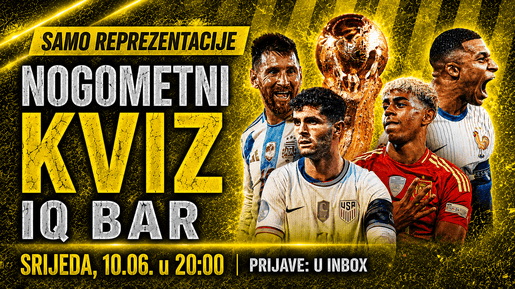 NOGOMETNI KVIZ u IQ Baru - treće kolo MINI LIGE