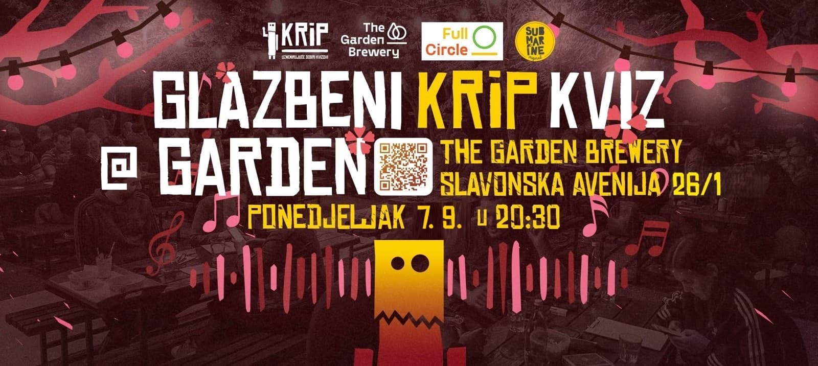GLAZBENI kviz @vrt The Garden Breweryja