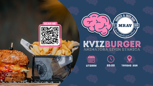 KVIZBURGER @ Burger & Beer Bar Mrav