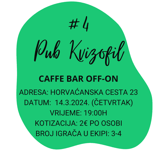 PubKvizofil #4 - caffe bar Off-On