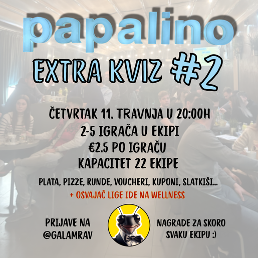 PAPALINO EXTRA KVIZ #2