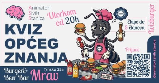 KVIZBURGER @ Burger & Beer Bar Mrav