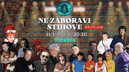 Ne zaboravi stihove EX-YU rock kviz u Picabia pubu (Varaždin) 🎙️💃🏼🕺🏻