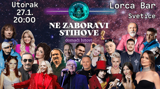 „Ne zaboravi stihove” kviz u Lorci (Svetice) 🎙️💃🏼🕺🏻