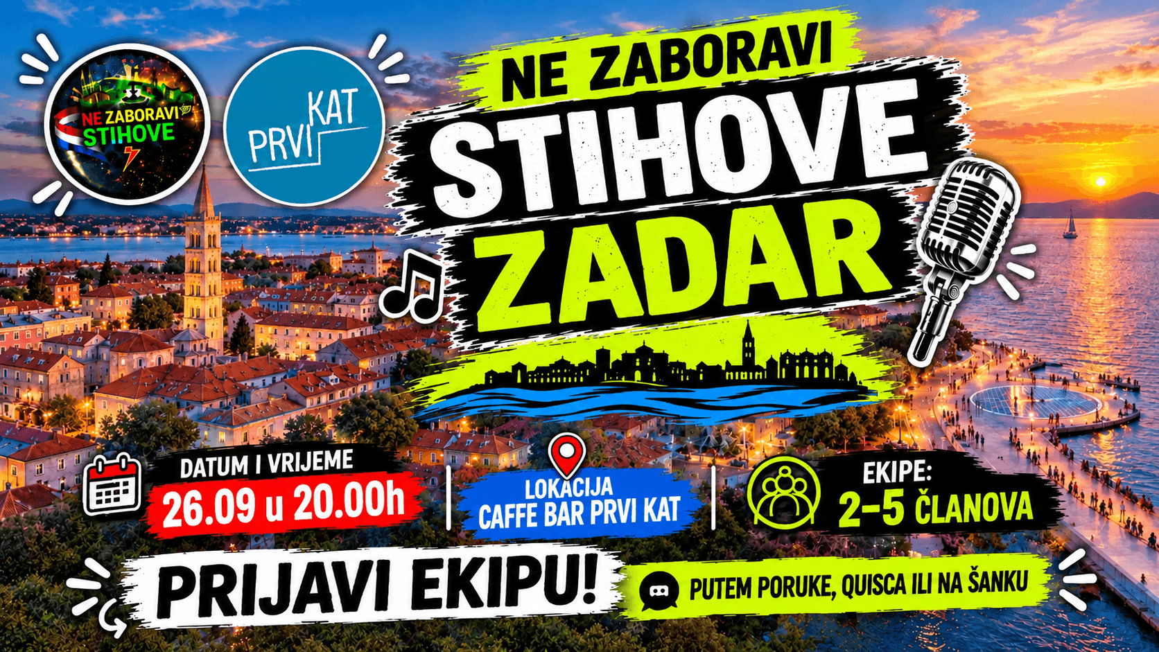 ✨️NE ZABORAVI STIHOVE ZADAR✨️